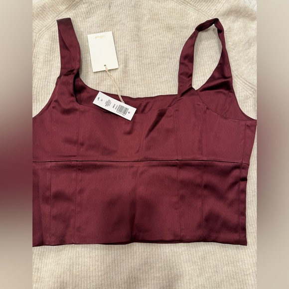 Wilfred - Shine Bustier in spiced burgundy size L - Picture 4 of 4